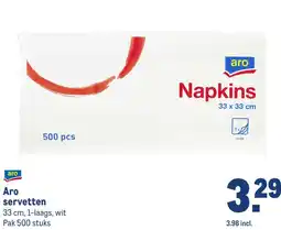 Makro Aro servetten aanbieding