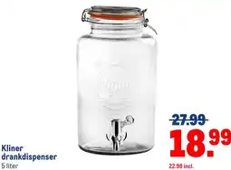 Makro Kliner drankdispenser aanbieding