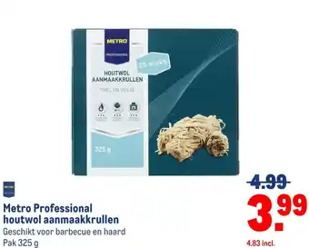 Makro Metro Professional houtwol aanmaakkrullen aanbieding