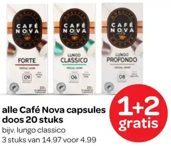 Spar Alle Café Nova capsules doos 20 stuks aanbieding