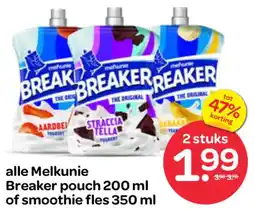 Spar Alle Melkunie Breaker pouch of smoothie aanbieding