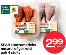 Spar SPAR kipdrumsticks naturel of gekruid aanbieding