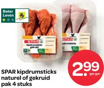 Spar SPAR kipdrumsticks naturel of gekruid aanbieding