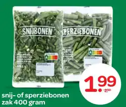 Spar Snij of sperziebonen aanbieding