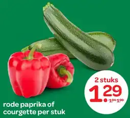 Spar Rode paprika of courgette aanbieding