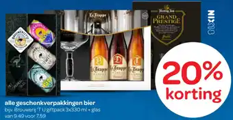 Spar Alle geschenkverpakkingen bier aanbieding