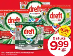Spar Alle Dreft platinum vaatwascapsules aanbieding