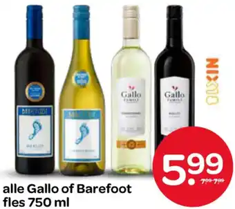 Spar Alle Gallo of Barefoot aanbieding