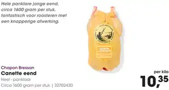 HANOS Chapon Bressan Canette eend aanbieding
