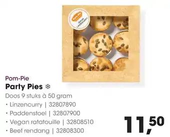 HANOS Pom-Pie Party Pies aanbieding