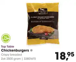 HANOS Top Table Chickenburgers aanbieding