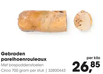 HANOS Gebraden parelhoenrouleaux aanbieding
