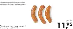 HANOS Varkensworsten crazy orange aanbieding