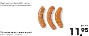 HANOS Varkensworsten crazy orange aanbieding