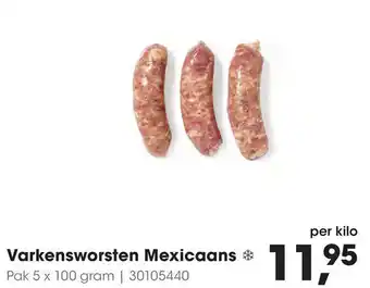 HANOS Varkensworsten Mexicaans aanbieding