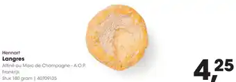 HANOS Hennart Langres aanbieding