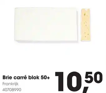 HANOS Brie carré blok 50+ aanbieding