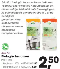 HANOS Arla Pro Biologische romen aanbieding