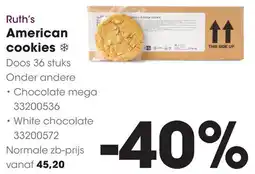 HANOS Ruth's American cookies aanbieding