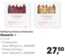 HANOS Holtkamp Horeca Patisserie Desserts aanbieding