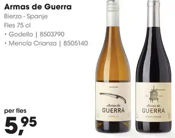 HANOS Armas de Guerra aanbieding