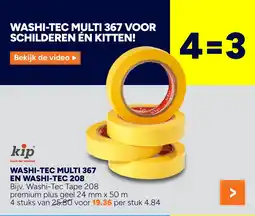 BOUWMAAT Kip washi-tec multi 367 en washi-tec 208 aanbieding