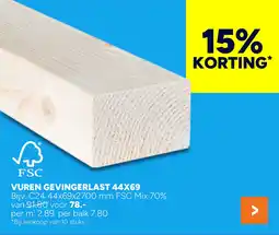BOUWMAAT FSC Vuren gevingerlast aanbieding