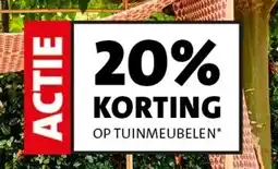 Intratuin 20% KORTING OP TUINMEUBELEN* aanbieding