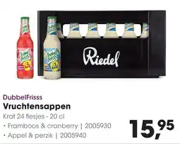 HANOS DubbelFrisss Vruchtensappen aanbieding