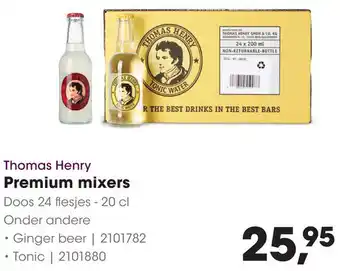 HANOS Thomas Henry Premium mixers aanbieding