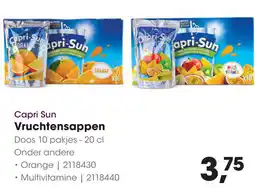 HANOS Capri Sun Vruchtensappen aanbieding