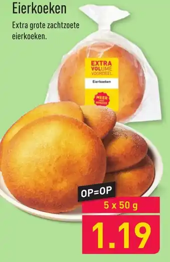 ALDI Eierkoeken 5x50 g aanbieding