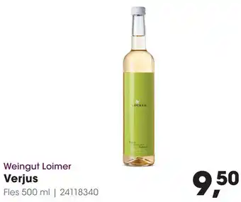 HANOS Weingut Loimer Verjus aanbieding