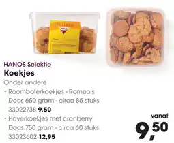 HANOS HANOS Selektie Koekjes aanbieding