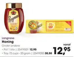 HANOS Langnese Honing aanbieding
