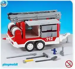 Bol.com Playmobil Brandweer-aanhangwagen - 7485 aanbieding