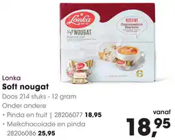 HANOS Lonka Soft nougat aanbieding