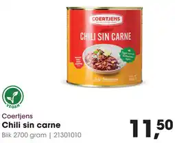 HANOS Coertjens Chili sin carne aanbieding