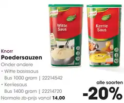 HANOS Knorr Poedersauzen aanbieding