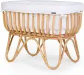 Babypark Childhome Rattan Wieg Rechthoekig Met Matras Naturel aanbieding