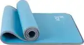 Bol.com Yoga mat - Incl.Draagriem - Extra groot - Extra dik - Blauw/Grijs - 185 x 61cm aanbieding
