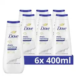 Wehkamp Dove Advanced Care Deeply Nourishing verzorgende douchegel - 6 x 400 ml aanbieding