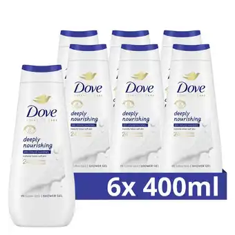 Wehkamp Dove Advanced Care Deeply Nourishing verzorgende douchegel - 6 x 400 ml aanbieding