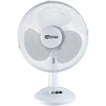 Bol.com Termozeta - Tafel Ventilator - Windzeta 30cm - Verkoeling - 3 Rotoren - Wit aanbieding