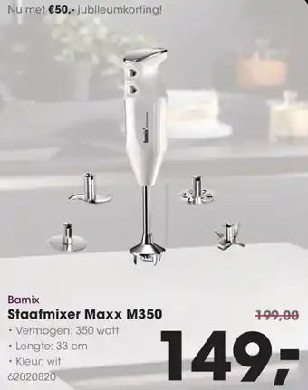 HANOS Bamix Staafmixer Maxx M350 aanbieding