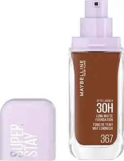 Amazon Maybelline New York Super Stay up to 30H Lumi-Matte Foundation with Amino Acids - 367 aanbieding