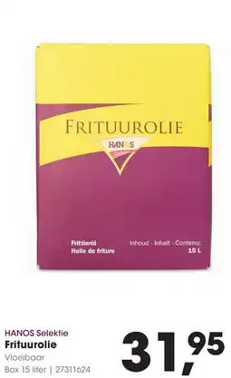 HANOS Hanos selektie frituurolie aanbieding