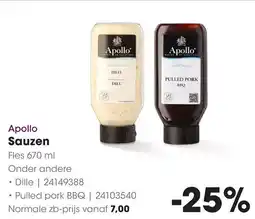 HANOS Apollo Sauzen aanbieding