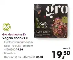 HANOS Gro Mushrooms BV Vegan snacks aanbieding