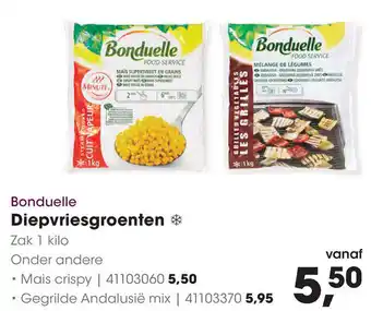 HANOS Bonduelle Diepvriesgroenten aanbieding